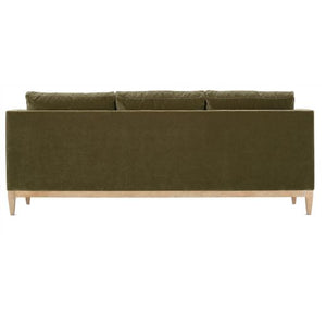 Leo Express Velvet Sofa-Blue Hand Home
