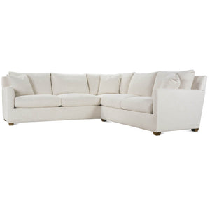 Lilah Sectional - Plush Crypton Chenille-Blue Hand Home
