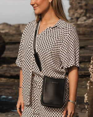 Parker Logo Crossbody Bag - Black-Blue Hand Home