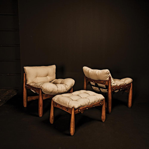 Dante Stool with cFc Upholstery by Noir-Blue Hand Home