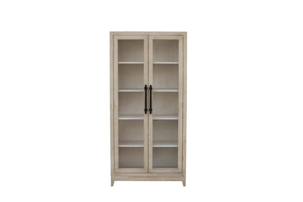 Lexington Tall Cabinet White Wash-Blue Hand Home