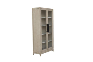 Lexington Tall Cabinet White Wash-Blue Hand Home