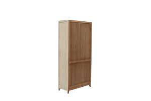 Lexington Tall Cabinet White Wash-Blue Hand Home