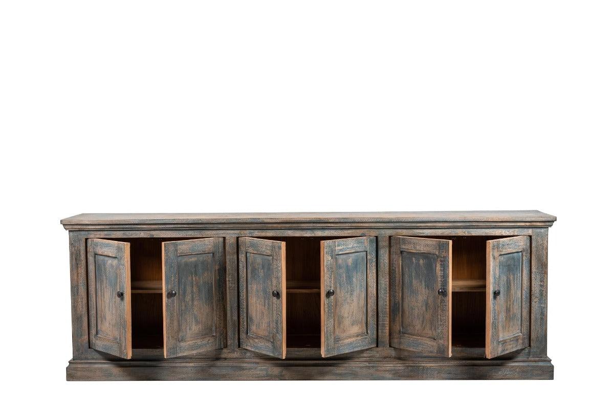 Mimi Long Cabinet - Reclaimed Pine-Blue Hand Home