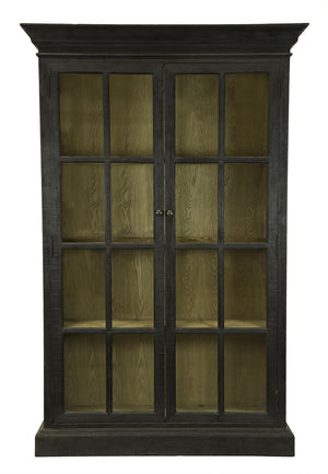 Ebony Library Cabinet-Blue Hand Home