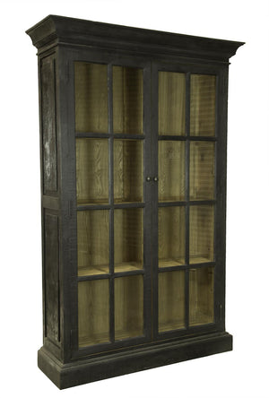 Ebony Library Cabinet-Blue Hand Home