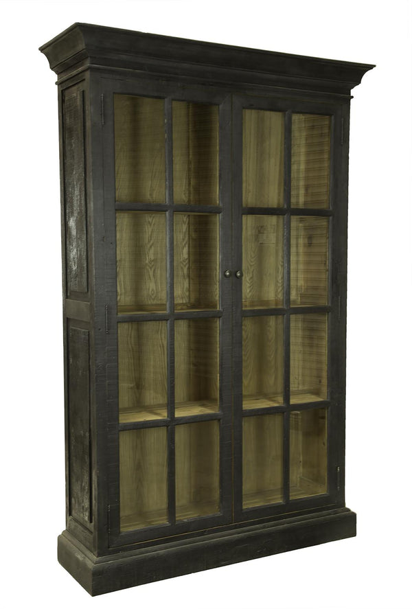 Ebony Library Cabinet-Blue Hand Home