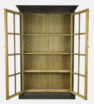Ebony Library Cabinet-Blue Hand Home