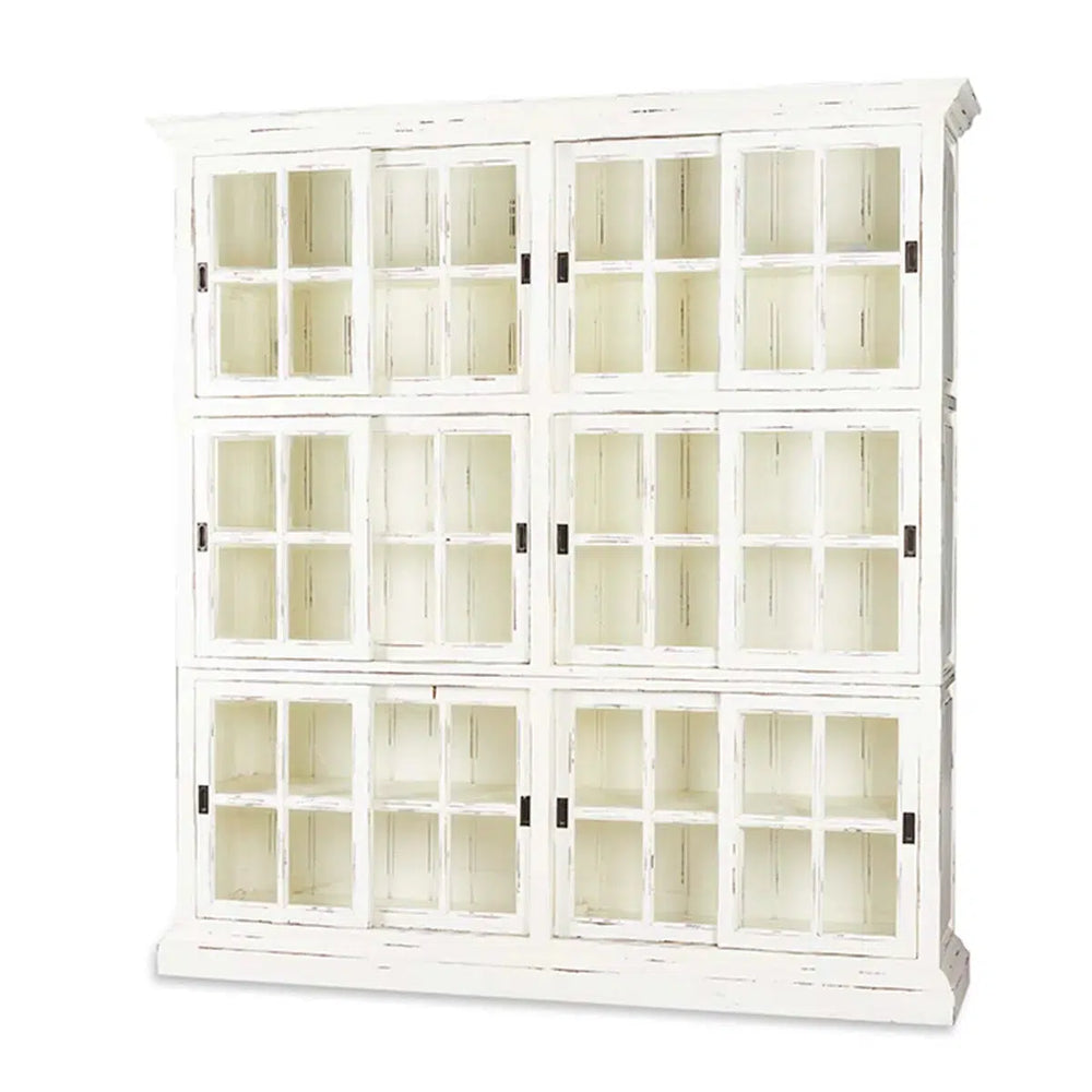 English Bookcase 2 Column-Blue Hand Home