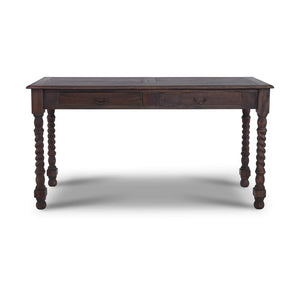 Console Desk w/ Barley Twist Leg-Blue Hand Home