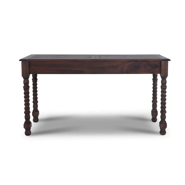 Console Desk w/ Barley Twist Leg-Blue Hand Home