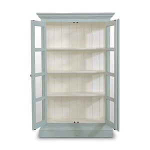 Ashton 2 Door Display Cabinet-Blue Hand Home