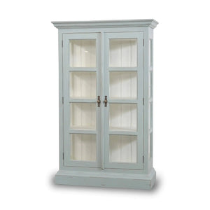 Ashton 2 Door Display Cabinet-Blue Hand Home