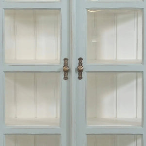 Ashton 2 Door Display Cabinet-Blue Hand Home