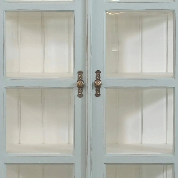 Ashton 2 Door Display Cabinet-Blue Hand Home