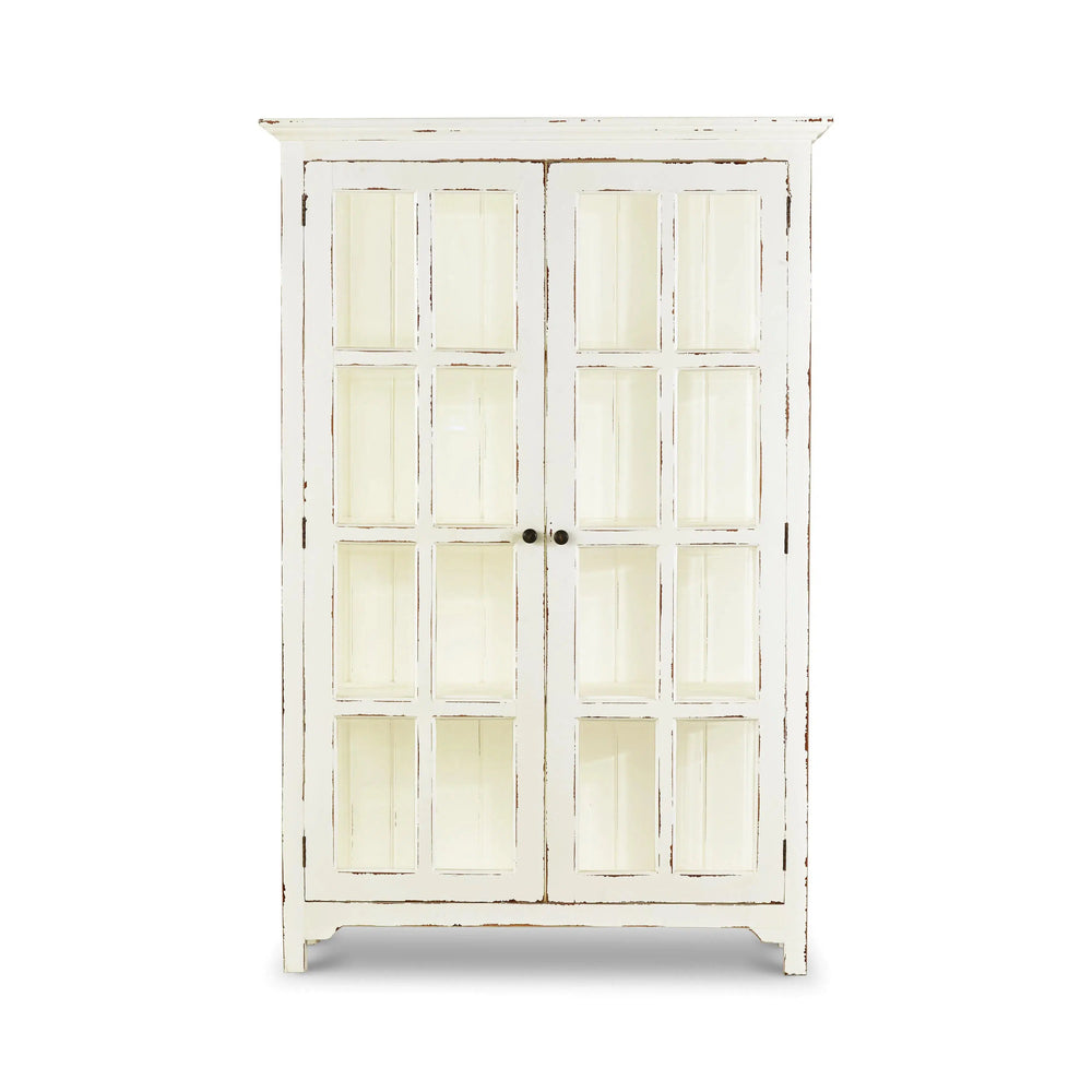 Aries Glass Door Bookcase-Blue Hand Home