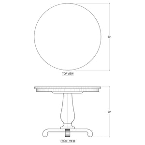 Chelsea Foyer Table-Blue Hand Home