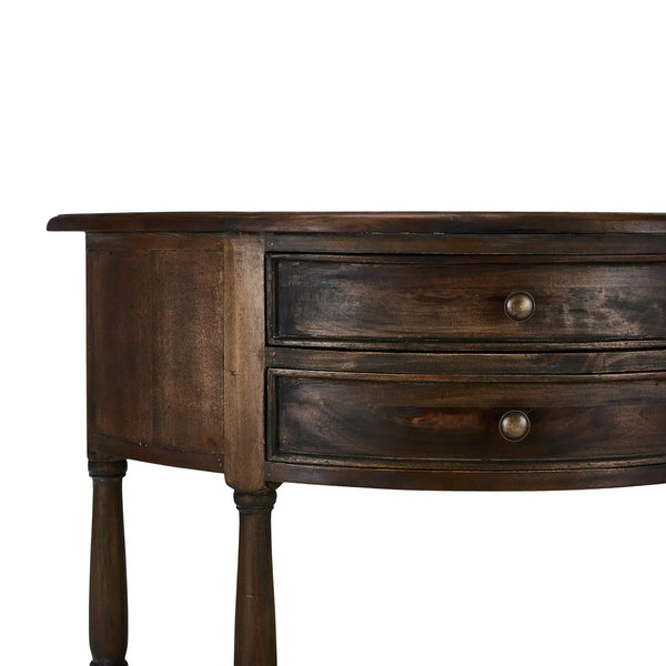 Demi-Lune Table-Blue Hand Home