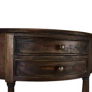 Demi-Lune Table-Blue Hand Home