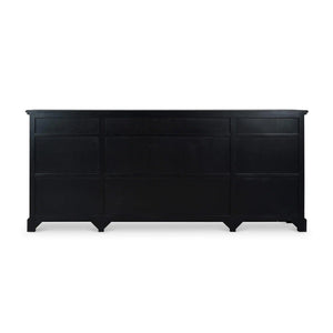 Hudson 4 Door Sideboard In Batavia Black-Blue Hand Home