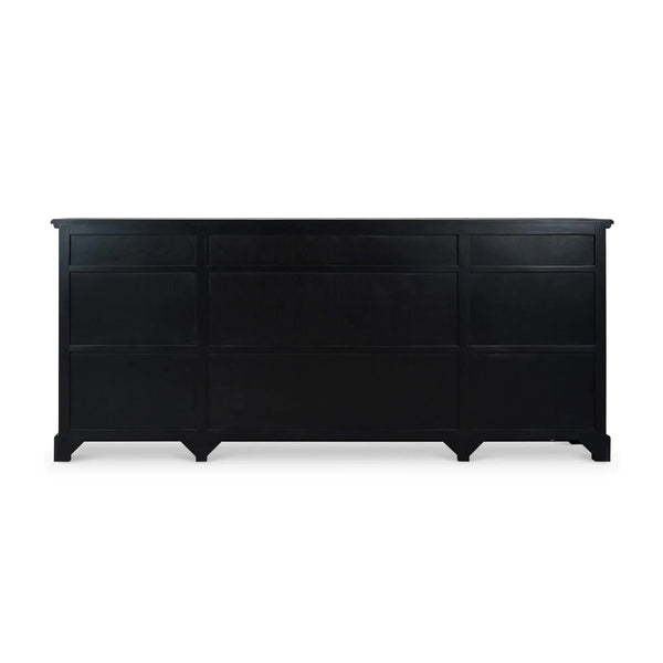 Hudson 4 Door Sideboard In Batavia Black-Blue Hand Home