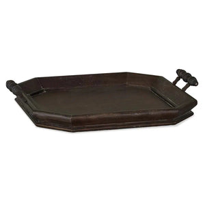 Victorian Octagonal Tray Square-Blue Hand Home