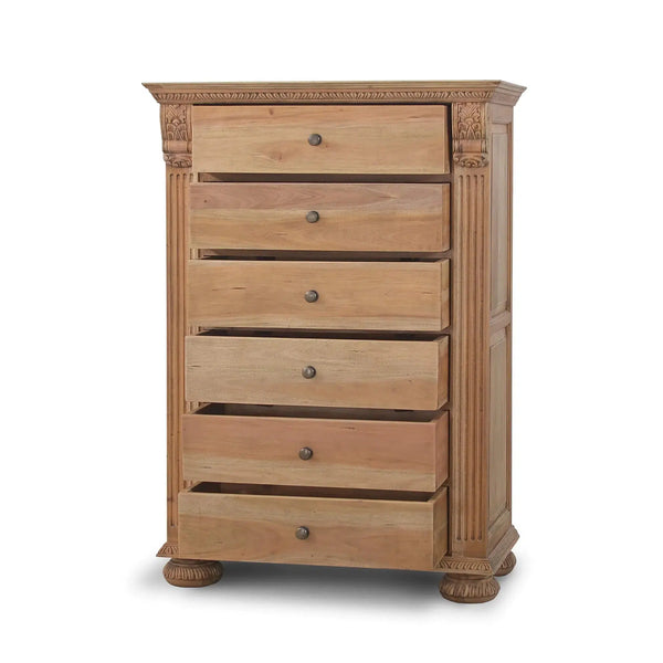 Charleston Tall Boy Dresser-Blue Hand Home