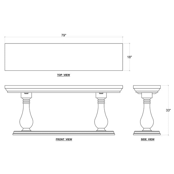 Bayside Console-Blue Hand Home