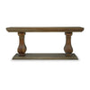 Bayside Console In Straw Wash-Blue Hand Home
