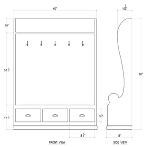 Lincoln Hallstand Large-Blue Hand Home