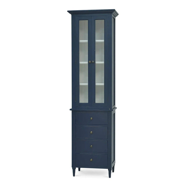 Jefferson Tall Bath Cabinet-Blue Hand Home