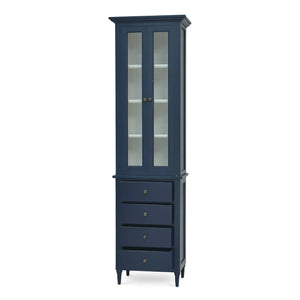 Jefferson Tall Bath Cabinet-Blue Hand Home