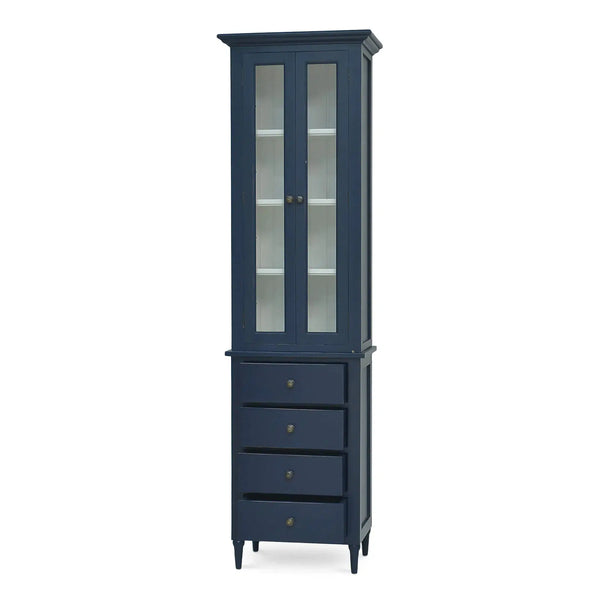 Jefferson Tall Bath Cabinet-Blue Hand Home