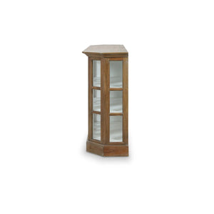 Cape Cod Narrow Media Console In Straw Wash & Architectural White-Blue Hand Home