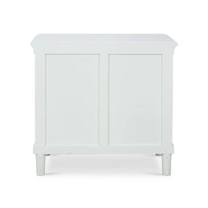 Hayward 3 Drawer Dresser Small In Architectural White-Blue Hand Home