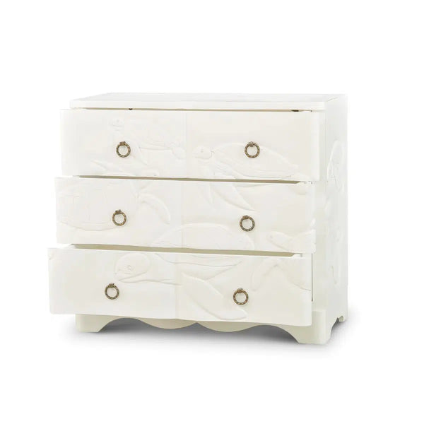 Chelonian Turtle 3 Drawer Chest-Blue Hand Home