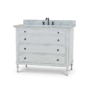 Carrington Single Vanity w/ Sink & Marble top-Blue Hand Home