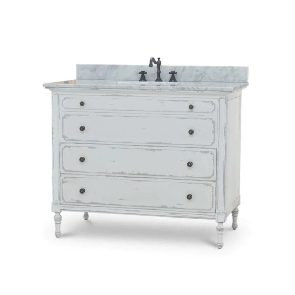 Carrington Single Vanity w/ Sink & Marble top-Blue Hand Home
