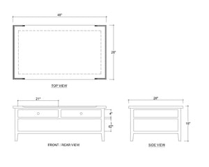 Eton Coffee Table-Blue Hand Home