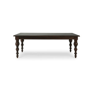 Madison Rectangular Dining Table 84" In Walnut-Blue Hand Home