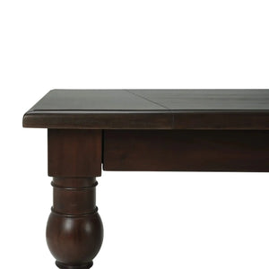 Madison Rectangular Dining Table 84" In Walnut-Blue Hand Home
