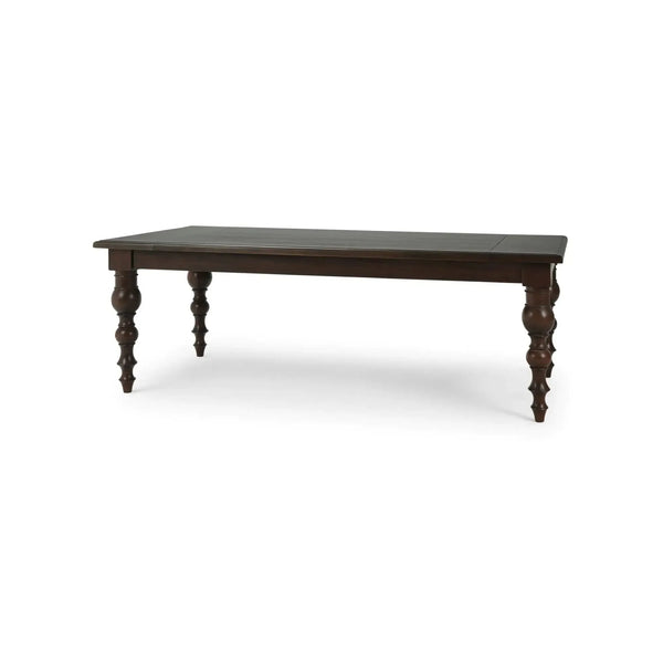 Madison Rectangular Dining Table 84" In Walnut-Blue Hand Home