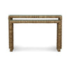Tuscan Rush Nesting Console w/ Tempered Glass-Blue Hand Home
