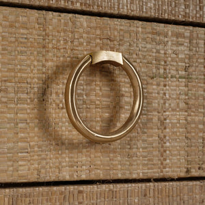 Renoir Console w/ Raffia-Blue Hand Home