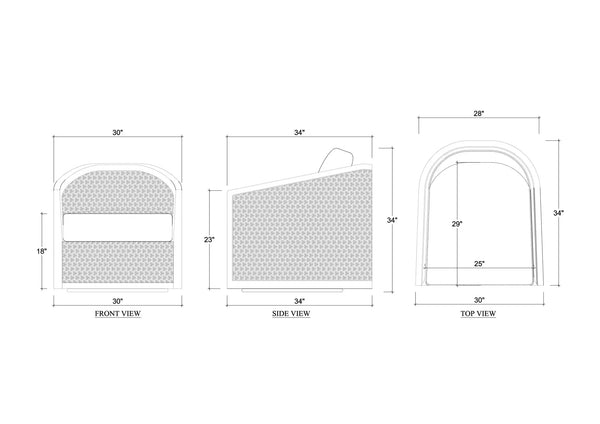 Willis Swivel Chair W/ Mahogany Frame In Straw Wash & Rattan Natural W/ Dinara Natural Performance Fabric-Blue Hand Home