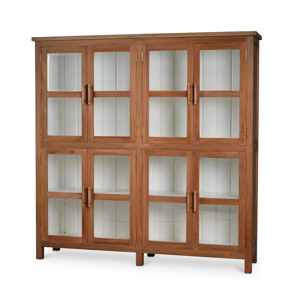 Madrone 8 Door Display Cabinet-Blue Hand Home