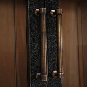 Madrone 12 Door Display Cabinet w/ Glass Shelves-Blue Hand Home