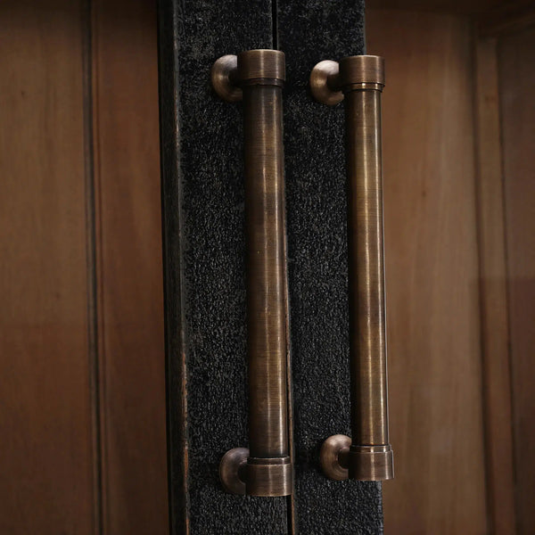 Madrone 12 Door Display Cabinet w/ Glass Shelves-Blue Hand Home