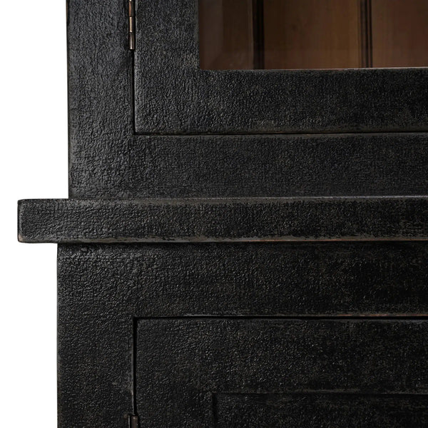 Madrone 12 Door Display Cabinet w/ Glass Shelves-Blue Hand Home