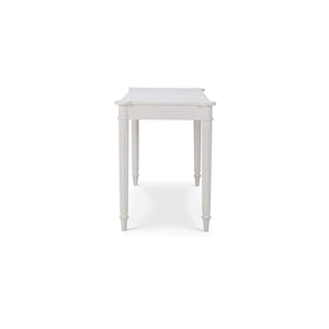Kelly 3 Drawer Desk In True White-Blue Hand Home